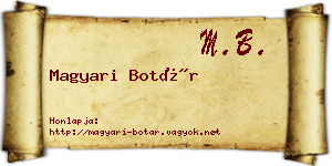 Magyari Botár névjegykártya